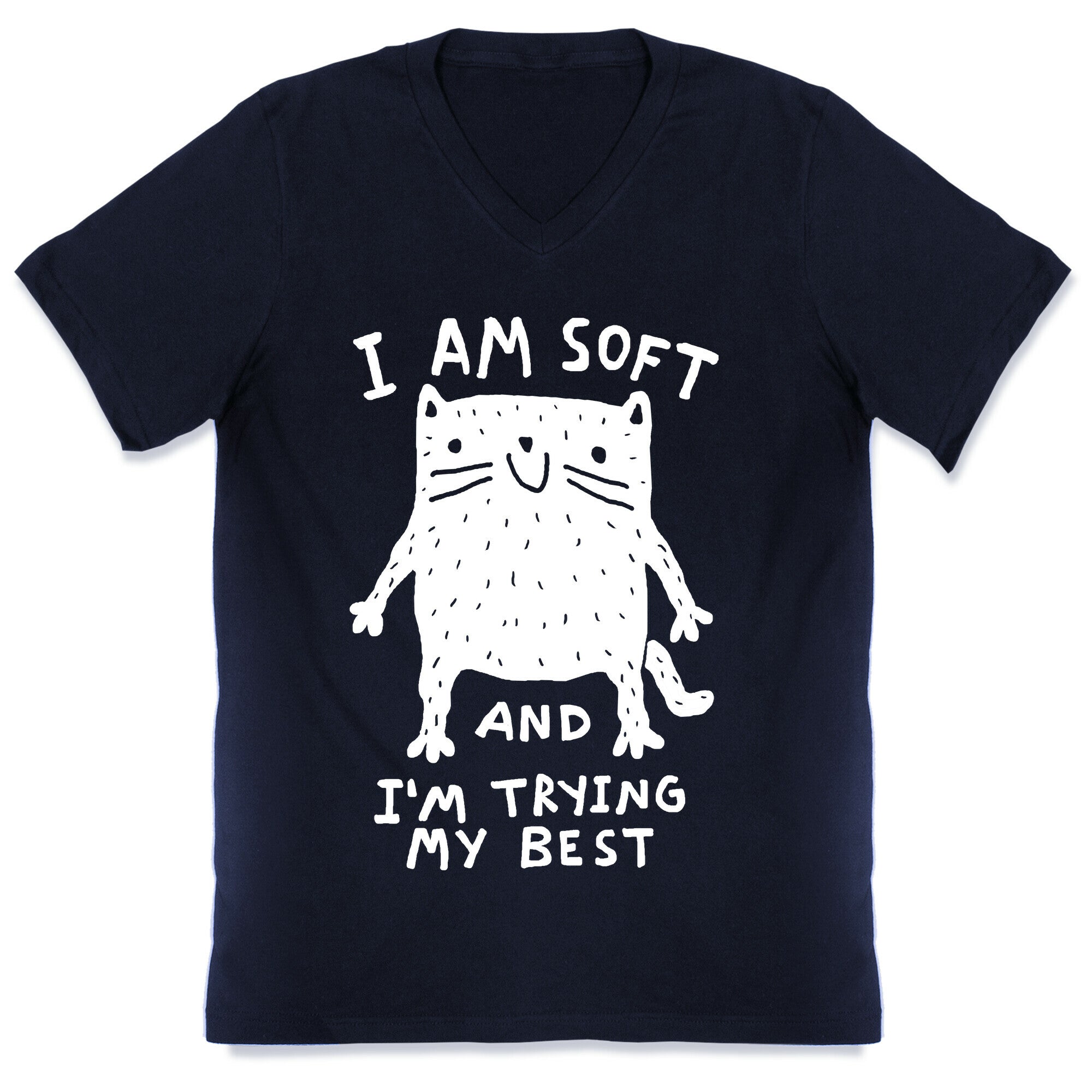 I Am Soft And I'm Trying My Best V-Neck